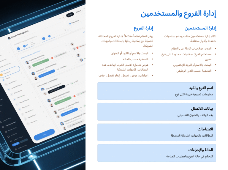 Discount Management System: Branch and user management