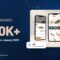Etoile Egypt app screens with the 520,000+ app users figure